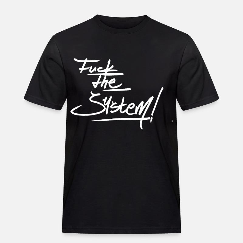 F t S - Männer Workwear T-Shirt - Schwarz