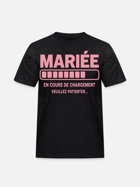 Braut lädt Humor Junggesellenabschied - Männer Workwear T-Shirt - Schwarz