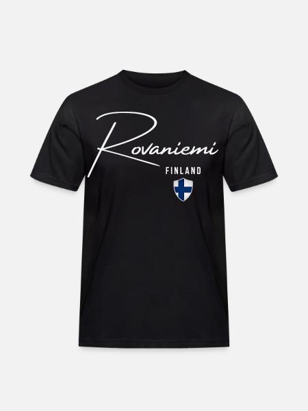Rovaniemi Finland, elegant design Rovaniemi - Men's Workwear T-Shirt - black