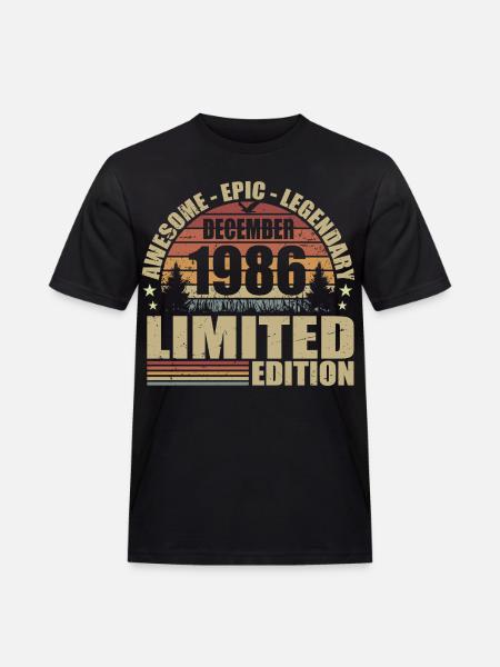 Décembre 1986 - Édition Limitée Décembre 1986 - T-shirt Workwear homme - noir
