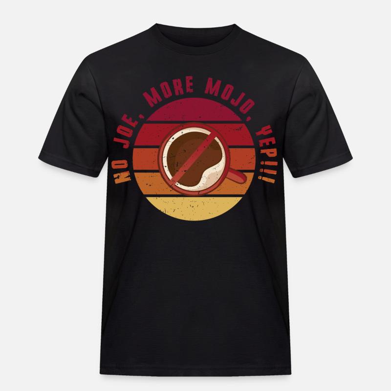 Coffee withdrawal decaffeinated ex-coffee drinker - Men's Workwear T-Shirt - black