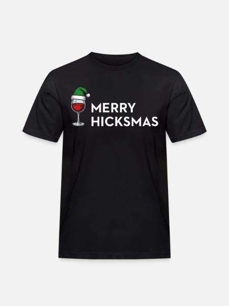 Merry Hicksmas – Anti Xmas Edition - Männer Workwear T-Shirt - Schwarz
