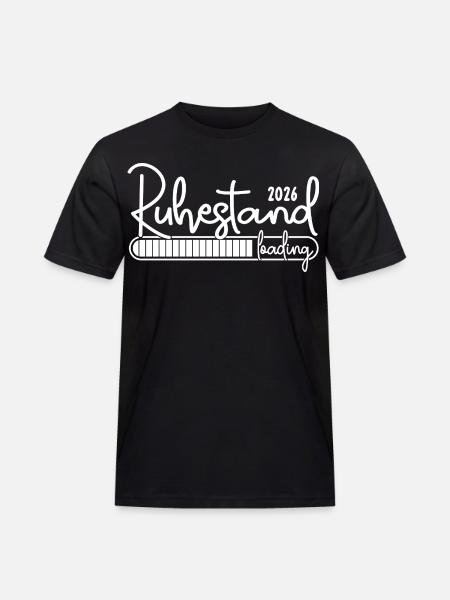 Retirement 2026 Loading – Stylish Motif Pension - Men's Workwear T-Shirt - black