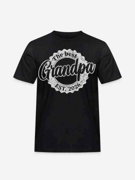 The Best Grandpa since 2026 - Men's Workwear T-Shirt - black