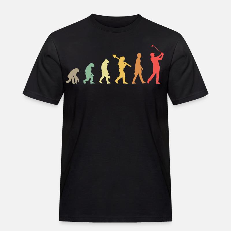 Golf Golfer Golf Course Golfer Evolution - Men's Workwear T-Shirt - black