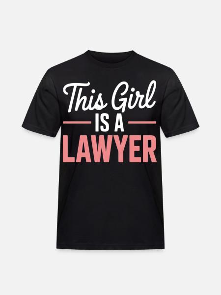 Denne jenta er advokat - Workwear T-Shirt for menn - svart