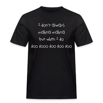 Mahna Mahna - doo dooo doo doo doo Meme - Männer Workwear T-Shirt - Schwarz - Vorne - AI Model Male 178 light (178cm)