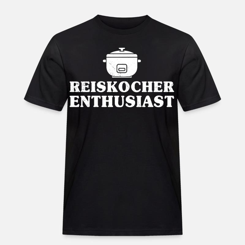Cooking Rice Cooker ENTHUSIAST Fun - Men's Workwear T-Shirt - black