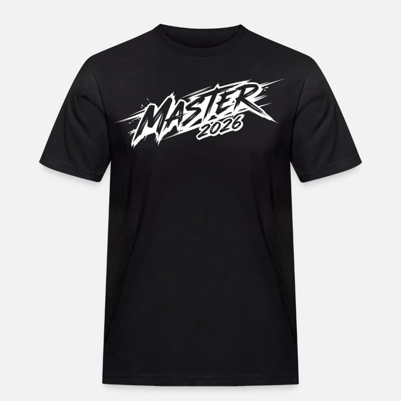 Master 2026 - Männer Workwear T-Shirt - Schwarz