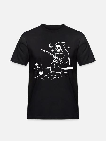 Grim Reaper's Heart Catcher - Men's Workwear T-Shirt - black