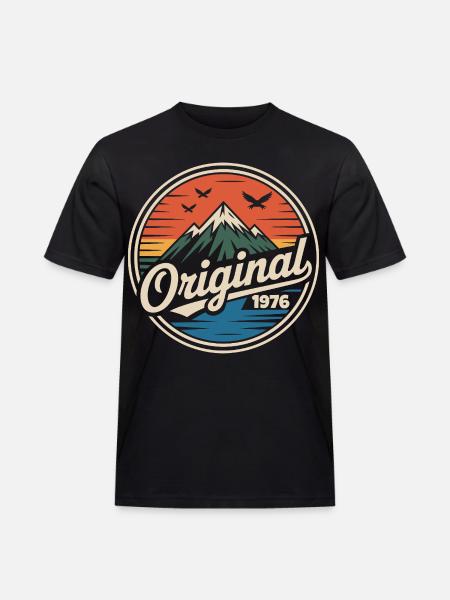 Originales Retro-Jubiläum von 1976 - Männer Workwear T-Shirt - Schwarz