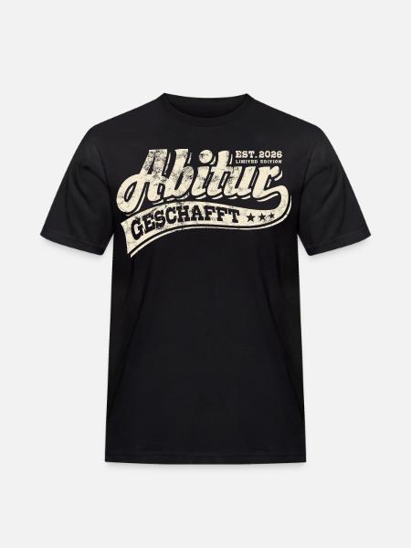 Abi Est 2026 - Abitur - Gift - Men's Workwear T-Shirt - black