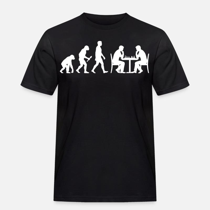 Chess Evolution – The Path to Grandmaster - Men's Workwear T-Shirt - black