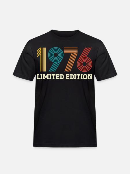 1976 Limited Edition Vintage 50 Jaar Jubileum - Mannen Workwear T-shirt - zwart