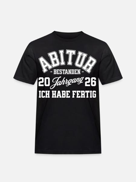 ABI 2026 Abitur - Men's Workwear T-Shirt - black