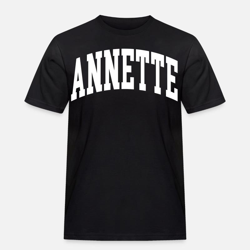 Annette - Männer Workwear T-Shirt - Schwarz