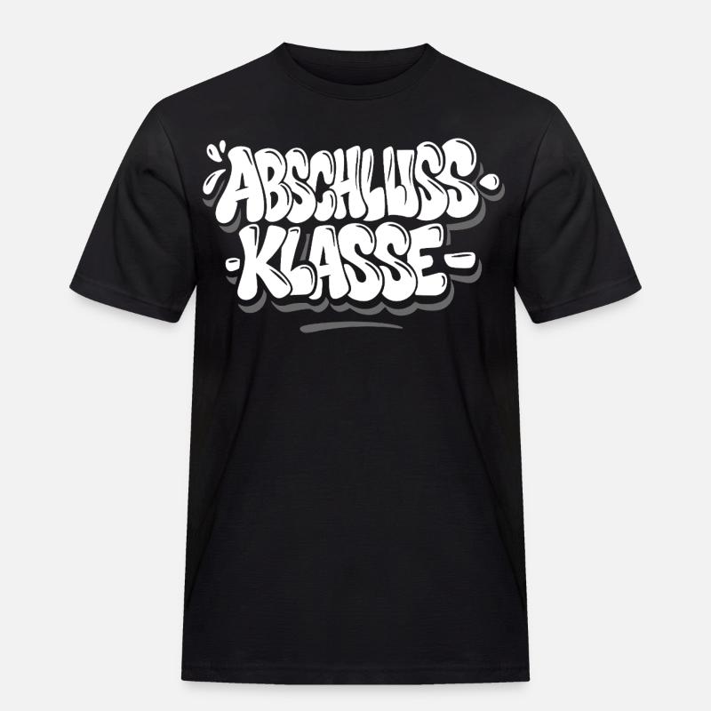Abschlussklasse Graffiti - Männer Workwear T-Shirt - Schwarz