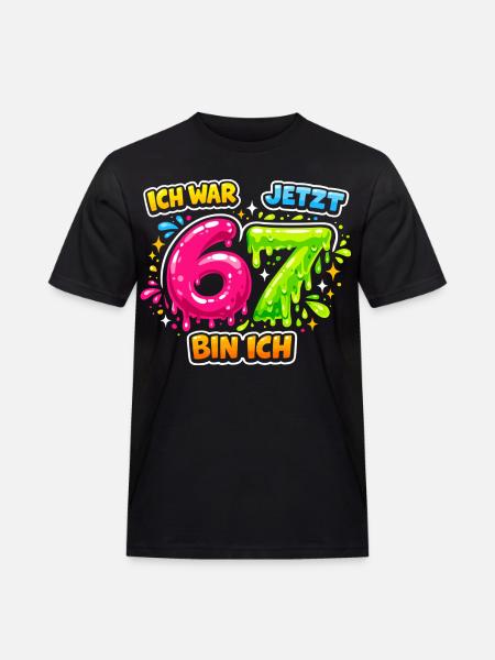 67 Six Meme Seven Génération Alpha - T-shirt Workwear homme - noir
