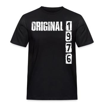 Vintage 1976 50. Geburtstag - Männer Workwear T-Shirt - Schwarz - Vorne - AI Model Male 178 light (178cm)