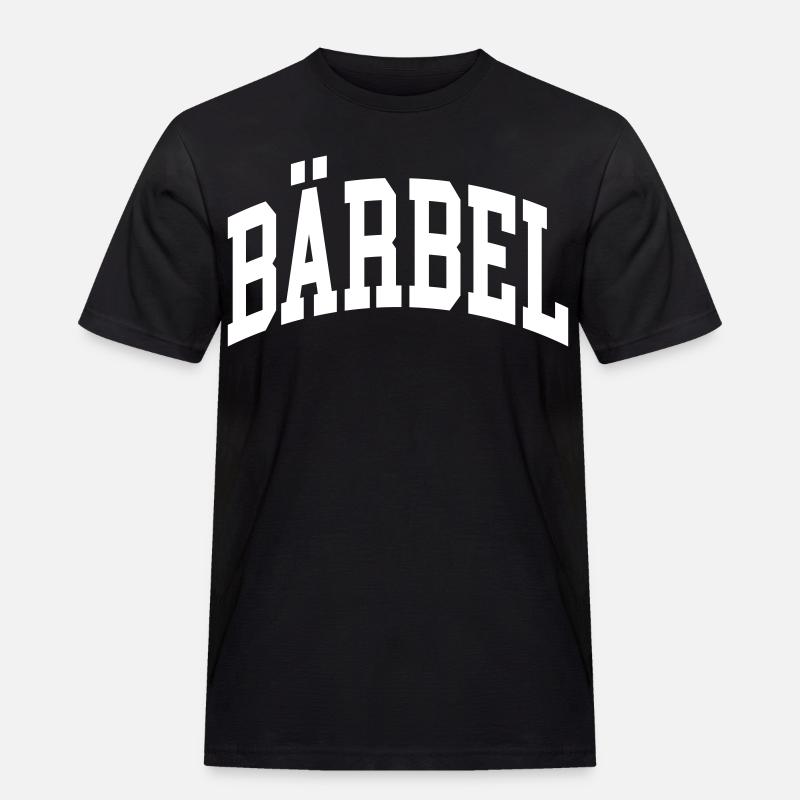 Bärbel - Männer Workwear T-Shirt - Schwarz