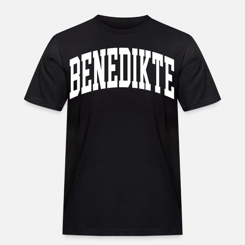 Benedikte - Männer Workwear T-Shirt - Schwarz