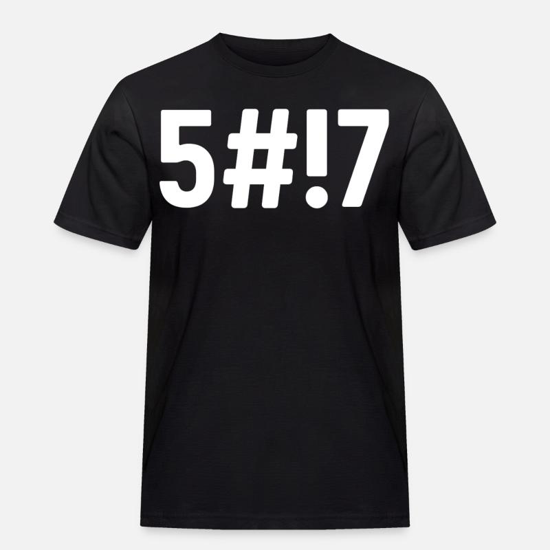 Scheißcode - Männer Workwear T-Shirt - Schwarz