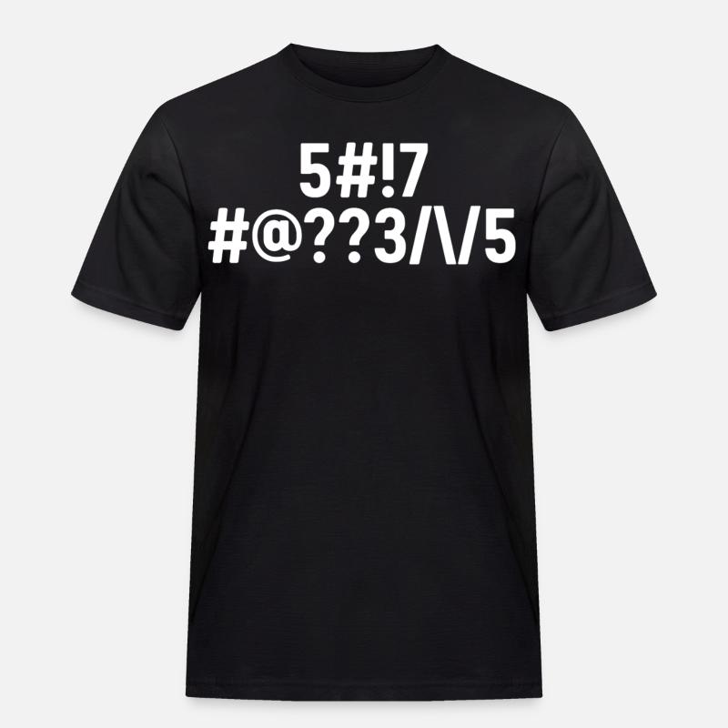 Scheiße passieren codiert - Männer Workwear T-Shirt - Schwarz