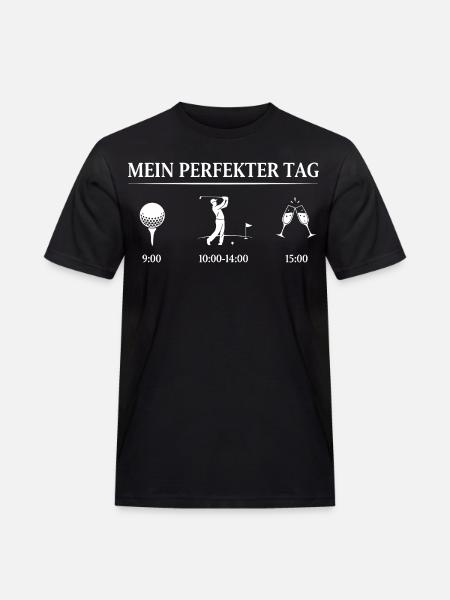 Perfect day of golf - Men's Workwear T-Shirt - black