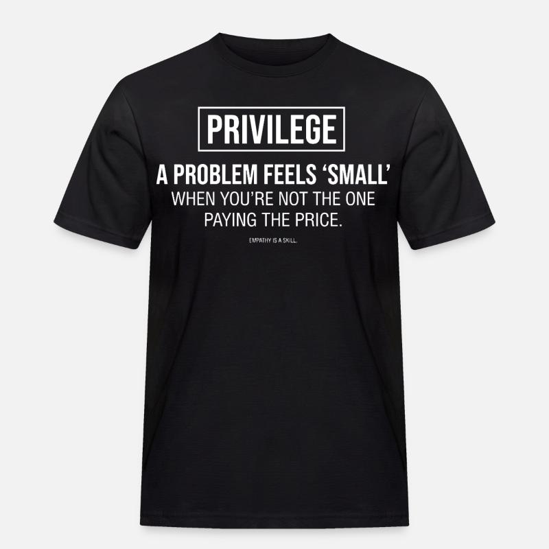 Empathy Statement Typography - Men's Workwear T-Shirt - black