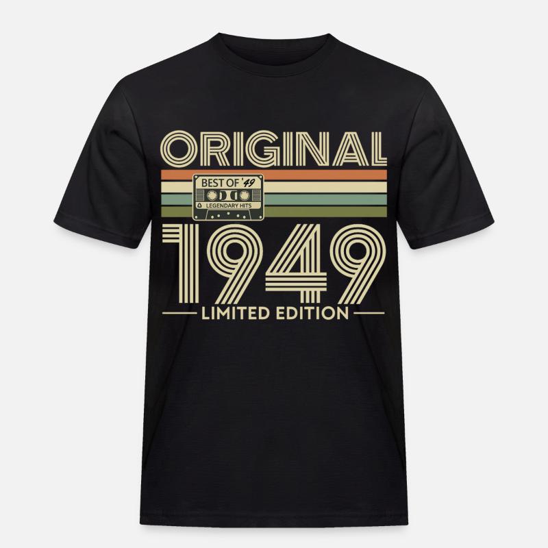 Original 1949 Limited Edition Retro - Männer Workwear T-Shirt - Schwarz