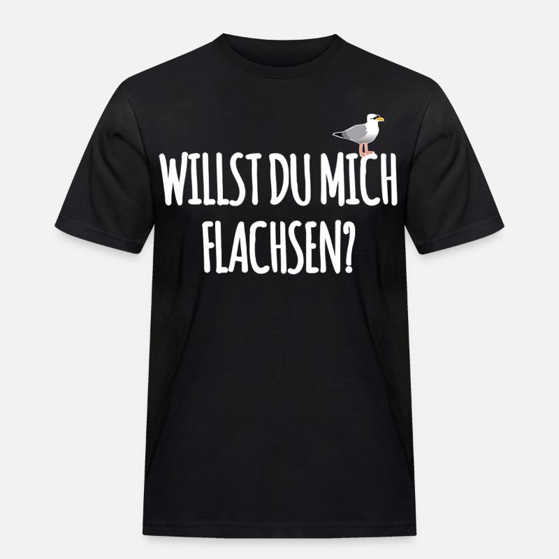 Hamburger Spruch - Männer Workwear T-Shirt - Schwarz