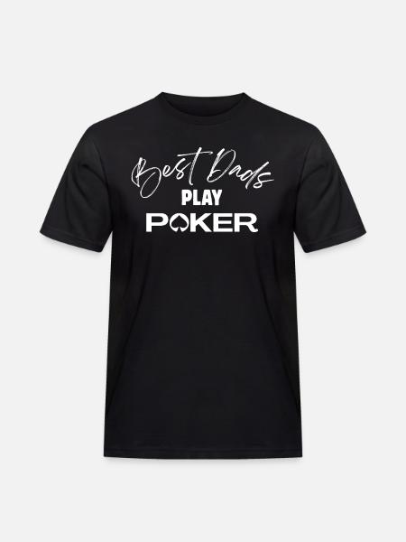 T-shirt poker - best dads play poker  - T-shirt Workwear homme - noir