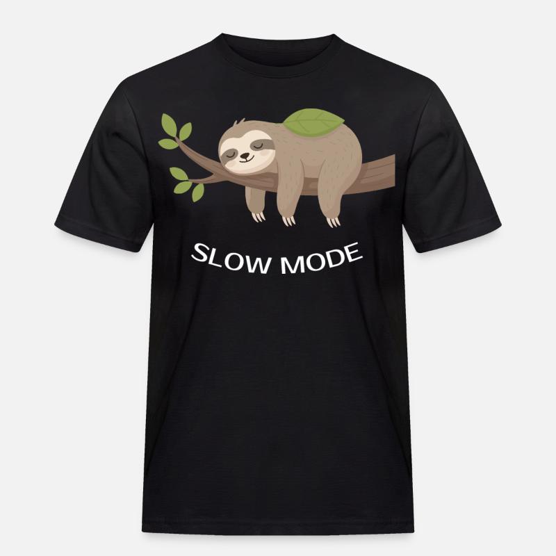 Langsam-Modus-Fault auf Ast - Männer Workwear T-Shirt - Schwarz