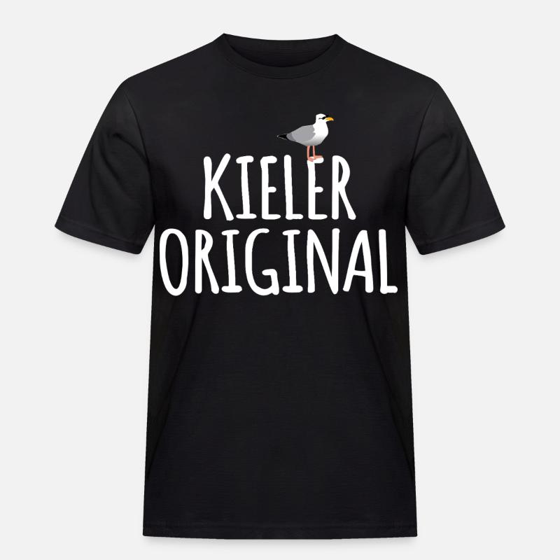 Kieler Original - Männer Workwear T-Shirt - Schwarz