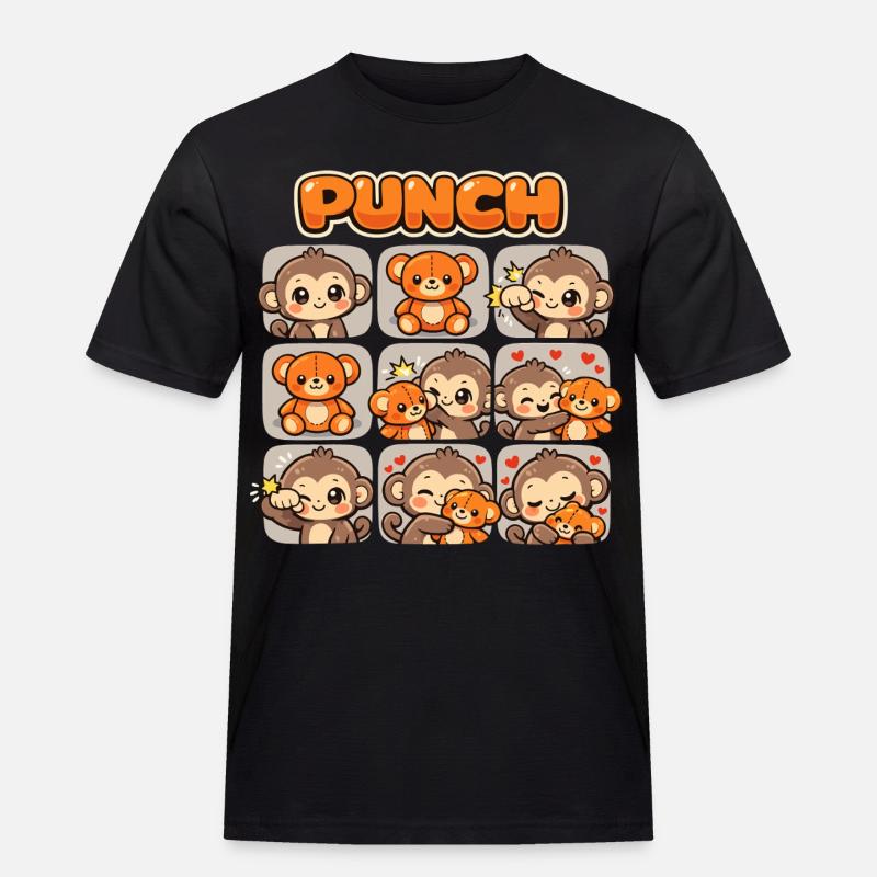 Affe Süßer Baby Faustschlag Geschenk - Männer Workwear T-Shirt - Schwarz