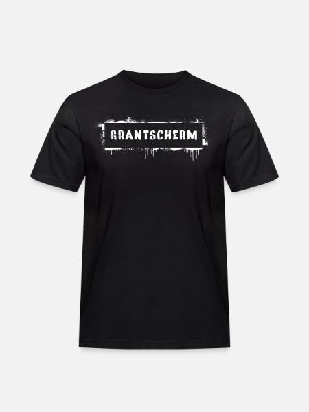 Grantscherm – Viennese dialect saying Grantig - Men's Workwear T-Shirt - black