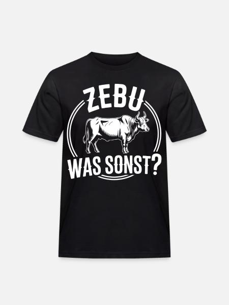 Zebu What Else Cow Humor - Men's Workwear T-Shirt - black