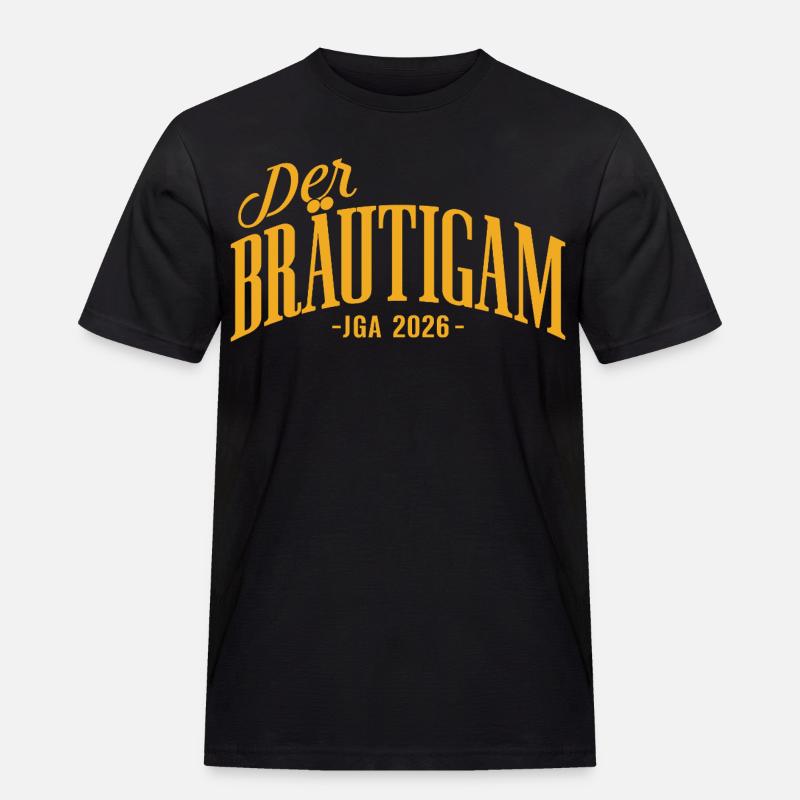 Bräutigam JGA 2026 Junggesellenabschied - Männer Workwear T-Shirt - Schwarz