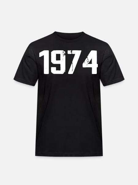 1974 - Awesome since 1974 - Men's Workwear T-Shirt - black