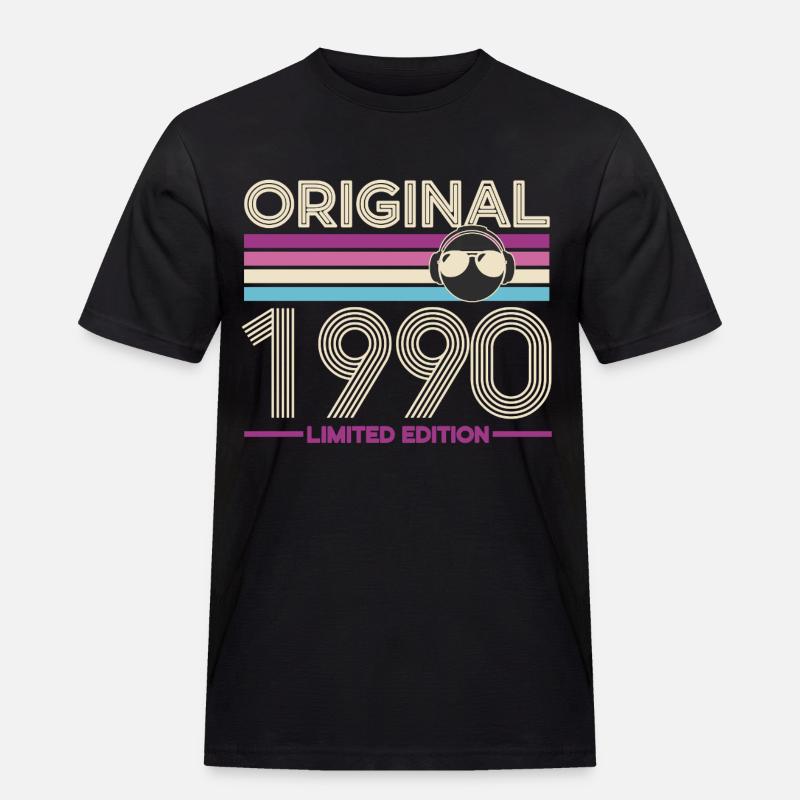 Originale limitierte Edition von 1990 - Männer Workwear T-Shirt - Schwarz