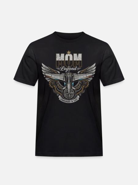 Maman Légende Aéronautique - Men's Workwear T-Shirt - black