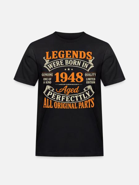 Legends 1948: Perfect Age, Original - Men's Workwear T-Shirt - black