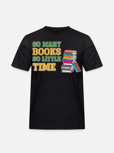 Bookworm Reading Book - Men's Workwear T-Shirt - black