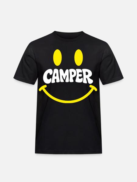 Campersmile - T-shirt Workwear homme - noir