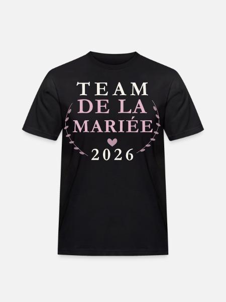 Équipe Mariée 2026 - T-shirt Workwear homme - noir