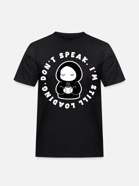 Cafe I'm Still Loading Manga - Men's Workwear T-Shirt - black