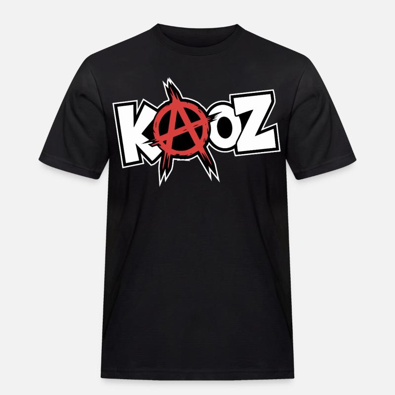 Kool KAOZ Anarchy Graffiti - Men's Workwear T-Shirt - black