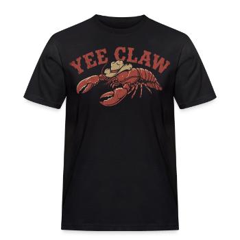 Yee Claw Hummer Cowboy Lobster Western Design - Men's Workwear T-Shirt - black - Front - AI Model Male 178 light (178cm)