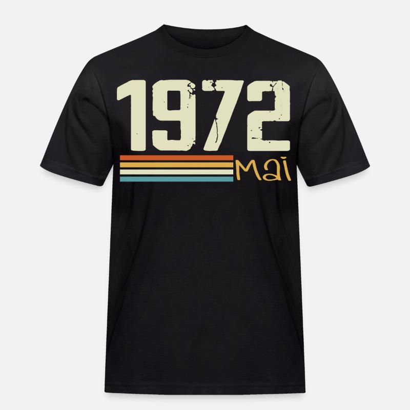 Mai 1972 - Männer Workwear T-Shirt - Schwarz