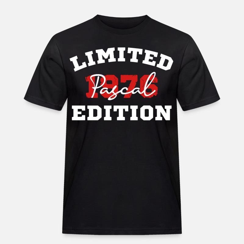 Limitierte Ausgabe Pascal 1976 - Männer Workwear T-Shirt - Schwarz